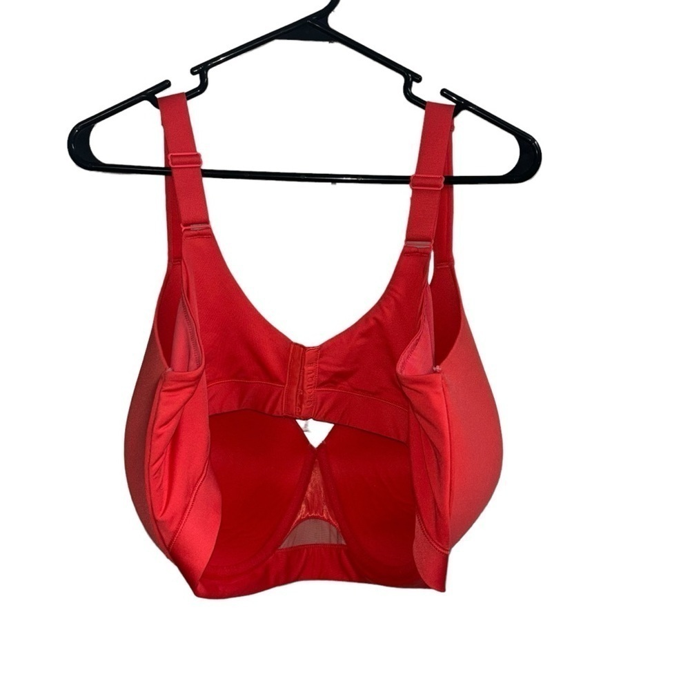 Cacique Women's Size 46G Lightly Padded Balconette Bra Plus Size Underwire Coral - Picture 5 of 6